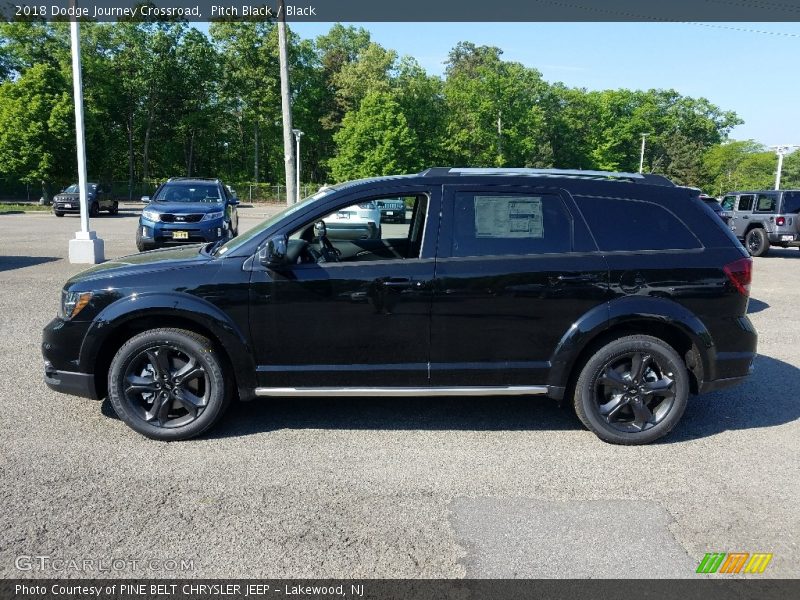 Pitch Black / Black 2018 Dodge Journey Crossroad