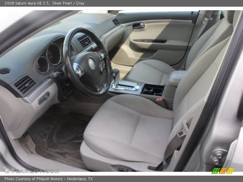 Silver Pearl / Gray 2008 Saturn Aura XE 3.5