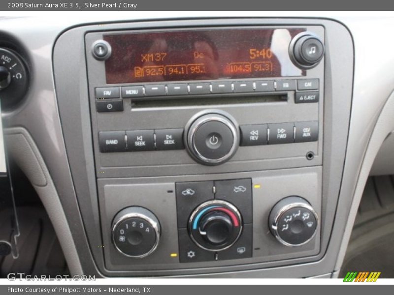 Silver Pearl / Gray 2008 Saturn Aura XE 3.5