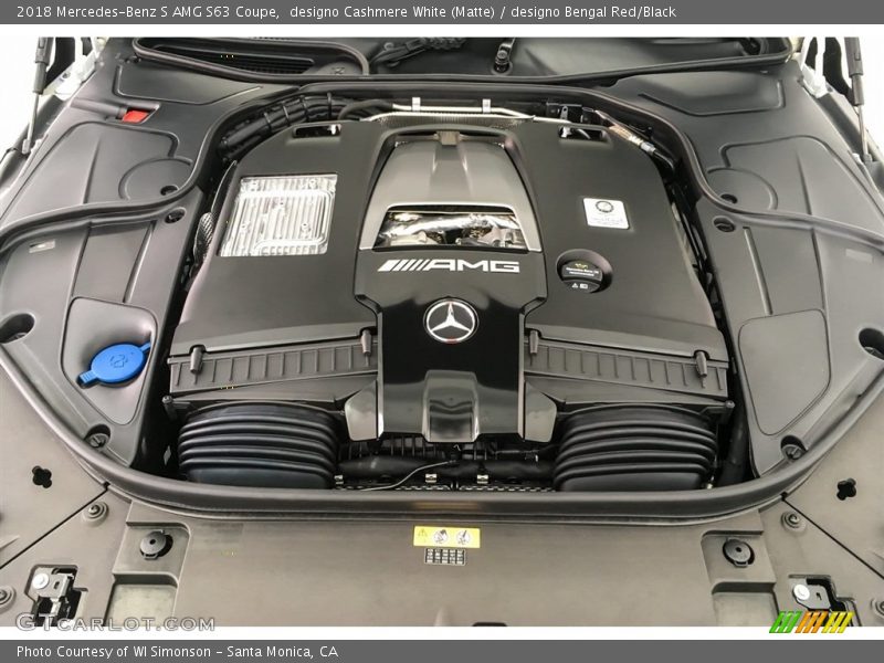  2018 S AMG S63 Coupe Engine - 4.0 Liter biturbo DOHC 32-Valve VVT V8