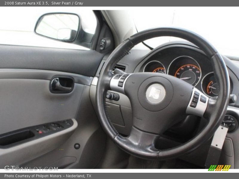 Silver Pearl / Gray 2008 Saturn Aura XE 3.5