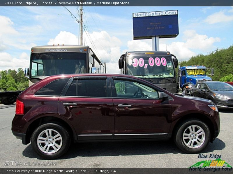 Bordeaux Reserve Red Metallic / Medium Light Stone 2011 Ford Edge SE