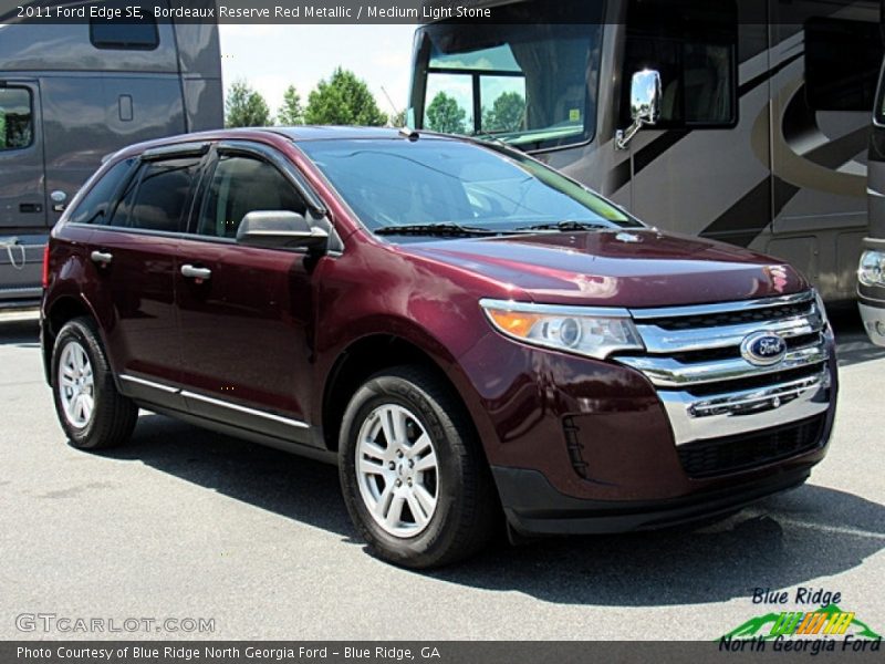 Bordeaux Reserve Red Metallic / Medium Light Stone 2011 Ford Edge SE