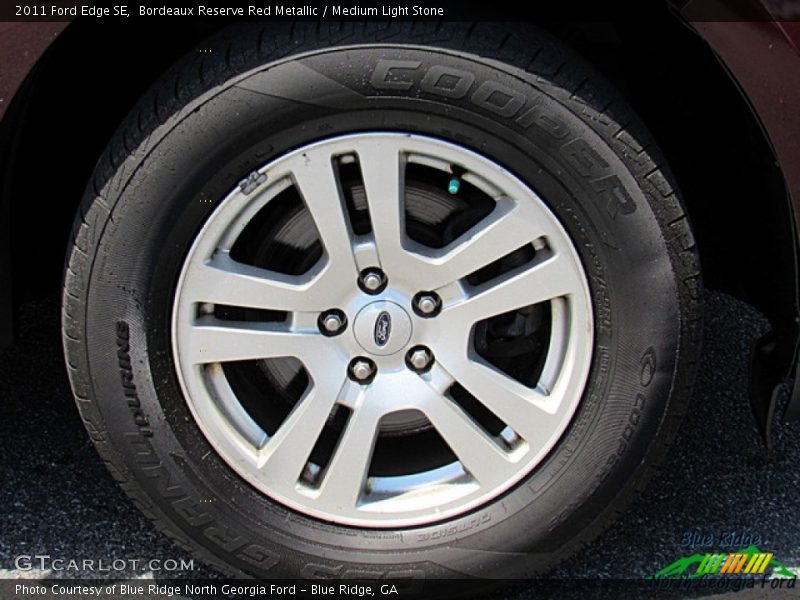 Bordeaux Reserve Red Metallic / Medium Light Stone 2011 Ford Edge SE