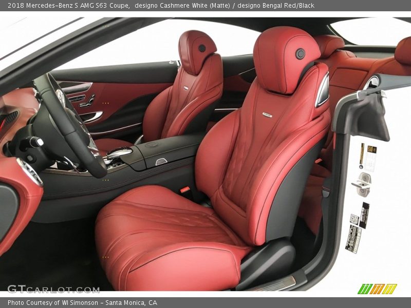  2018 S AMG S63 Coupe designo Bengal Red/Black Interior