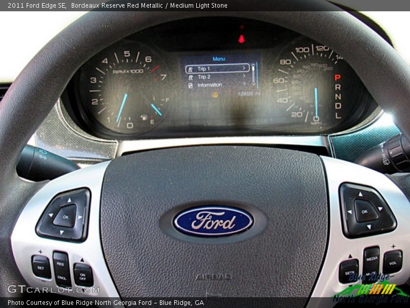 Bordeaux Reserve Red Metallic / Medium Light Stone 2011 Ford Edge SE