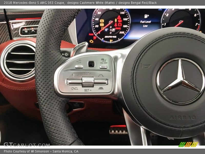 Controls of 2018 S AMG S63 Coupe