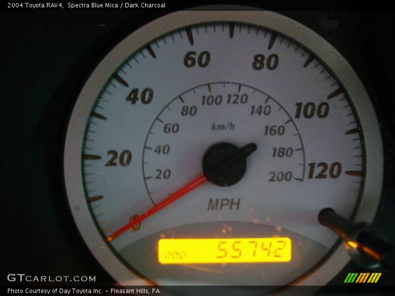 Spectra Blue Mica / Dark Charcoal 2004 Toyota RAV4