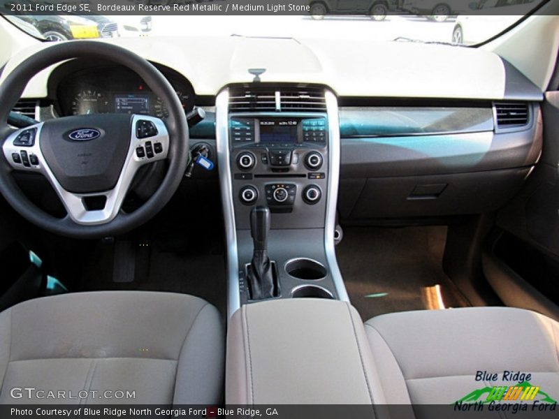 Bordeaux Reserve Red Metallic / Medium Light Stone 2011 Ford Edge SE