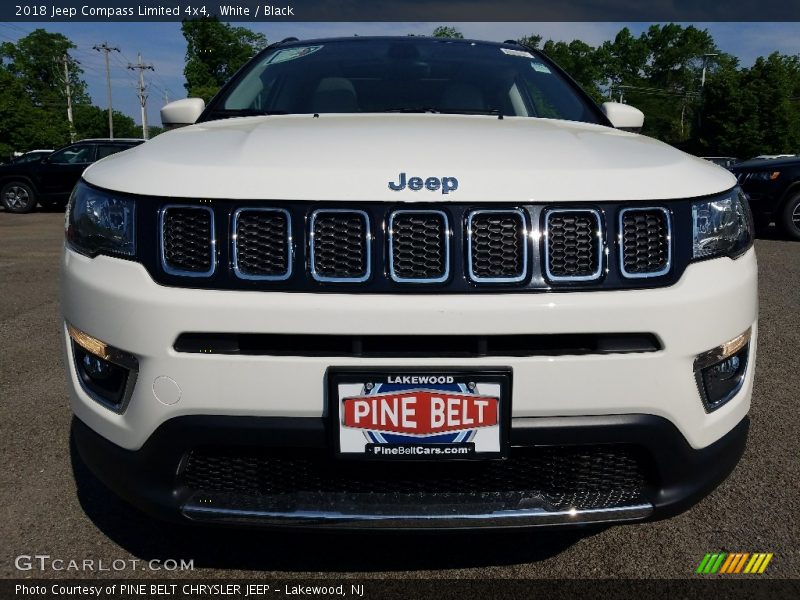 White / Black 2018 Jeep Compass Limited 4x4