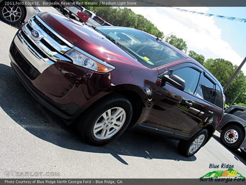 Bordeaux Reserve Red Metallic / Medium Light Stone 2011 Ford Edge SE