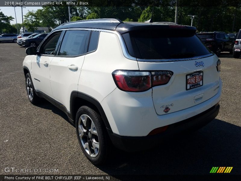 White / Black 2018 Jeep Compass Limited 4x4
