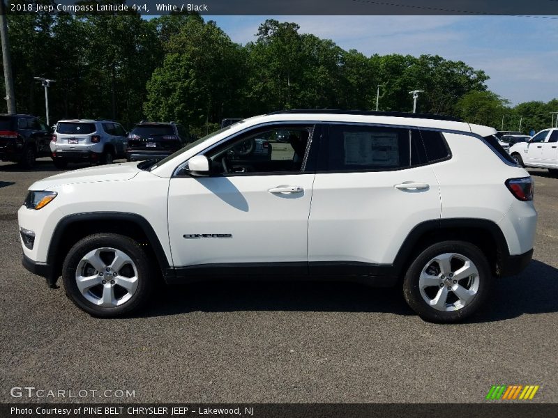 White / Black 2018 Jeep Compass Latitude 4x4