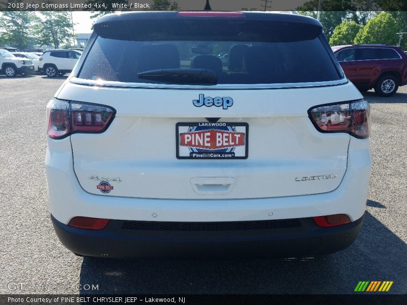 White / Black 2018 Jeep Compass Limited 4x4