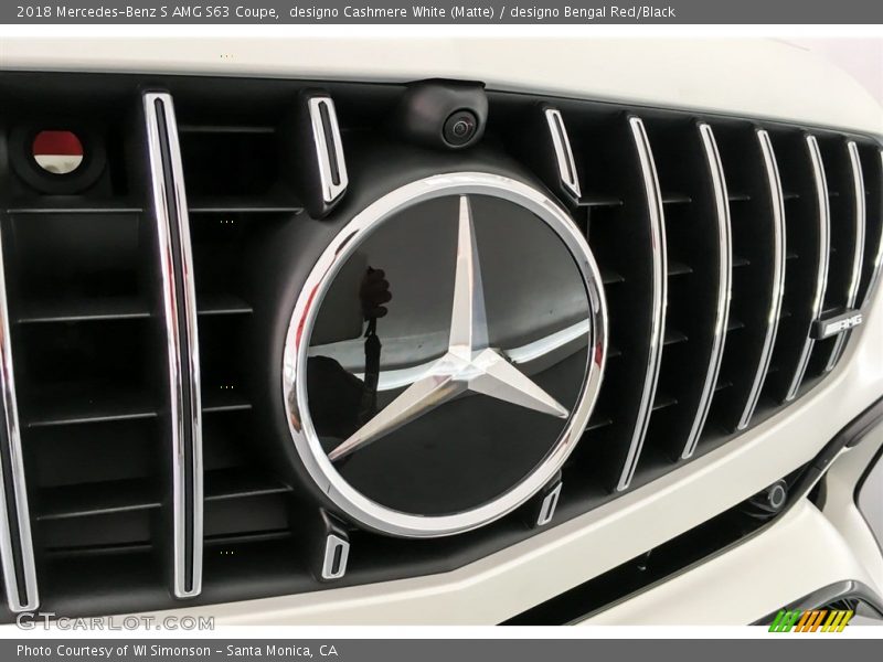 designo Cashmere White (Matte) / designo Bengal Red/Black 2018 Mercedes-Benz S AMG S63 Coupe