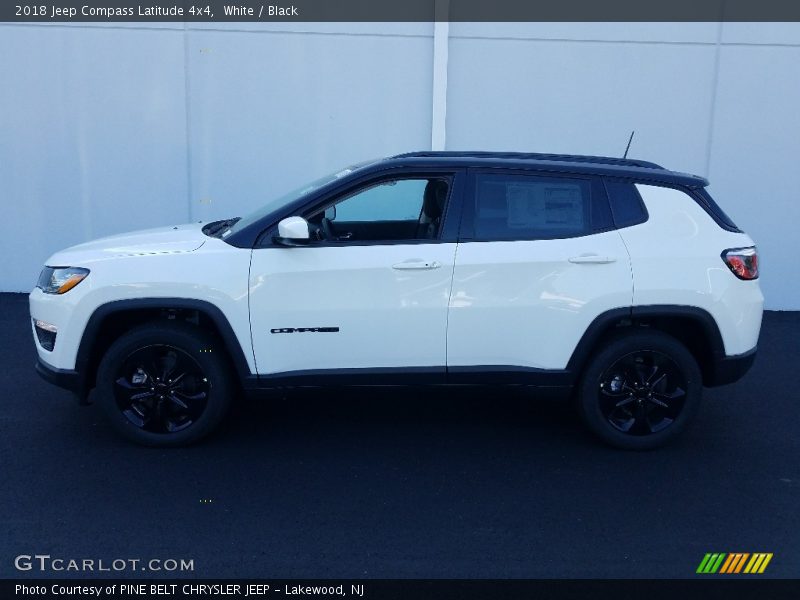 White / Black 2018 Jeep Compass Latitude 4x4