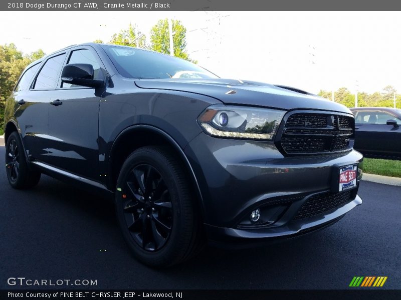 Granite Metallic / Black 2018 Dodge Durango GT AWD