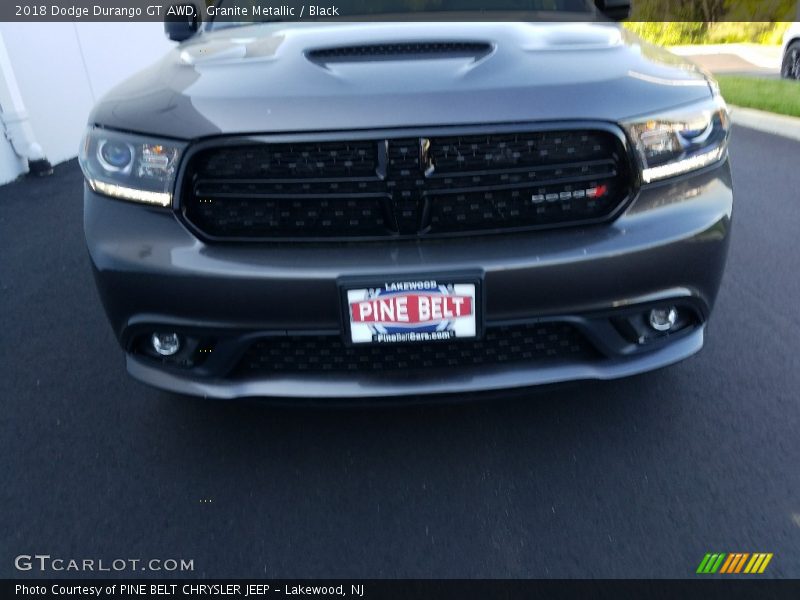 Granite Metallic / Black 2018 Dodge Durango GT AWD