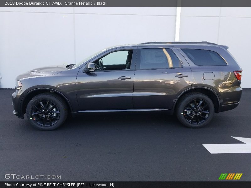 Granite Metallic / Black 2018 Dodge Durango GT AWD