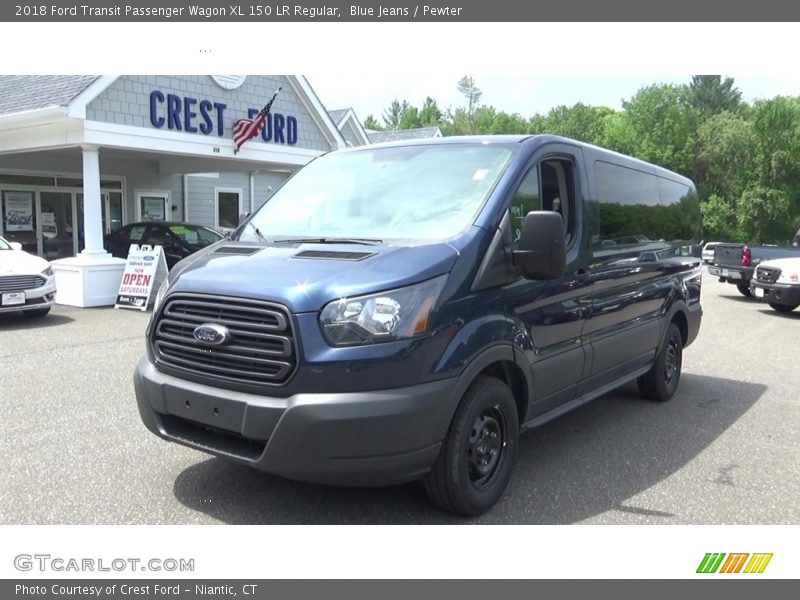 Blue Jeans / Pewter 2018 Ford Transit Passenger Wagon XL 150 LR Regular