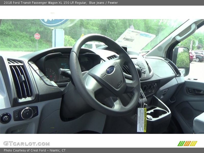 Blue Jeans / Pewter 2018 Ford Transit Passenger Wagon XL 150 LR Regular