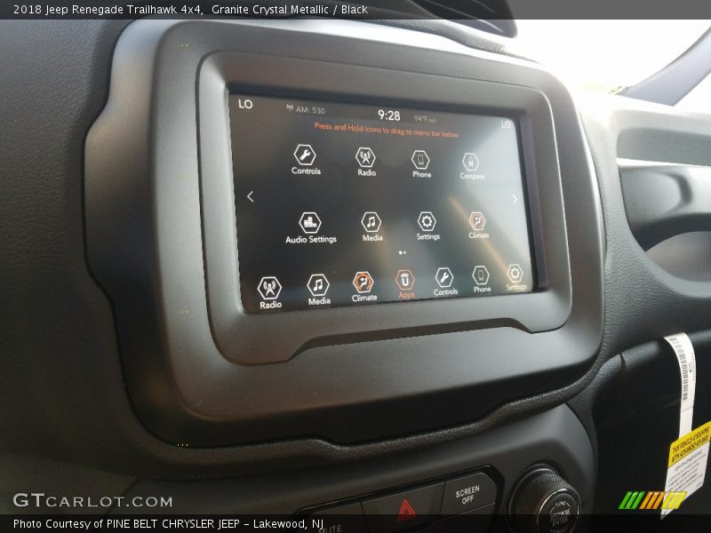 Granite Crystal Metallic / Black 2018 Jeep Renegade Trailhawk 4x4