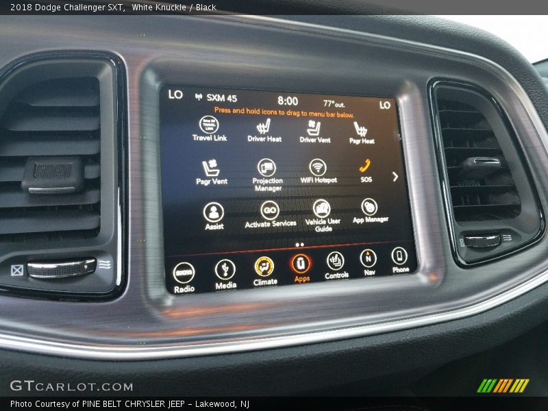 White Knuckle / Black 2018 Dodge Challenger SXT