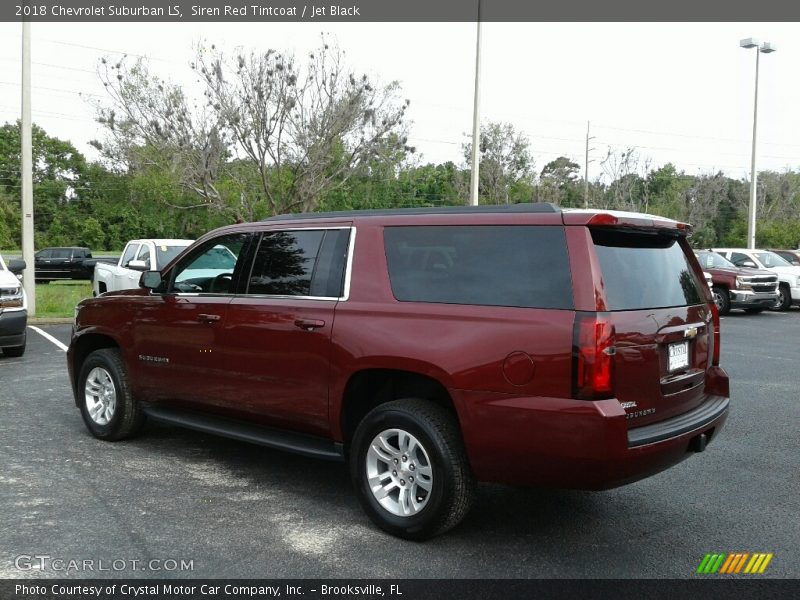 Siren Red Tintcoat / Jet Black 2018 Chevrolet Suburban LS