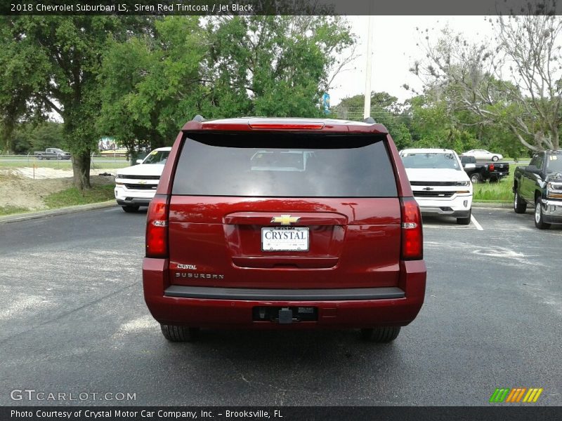 Siren Red Tintcoat / Jet Black 2018 Chevrolet Suburban LS