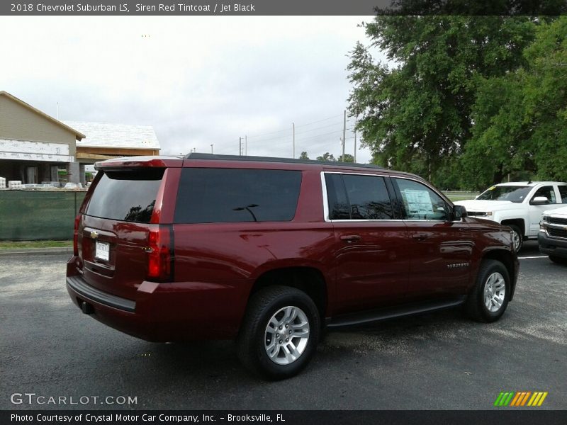 Siren Red Tintcoat / Jet Black 2018 Chevrolet Suburban LS