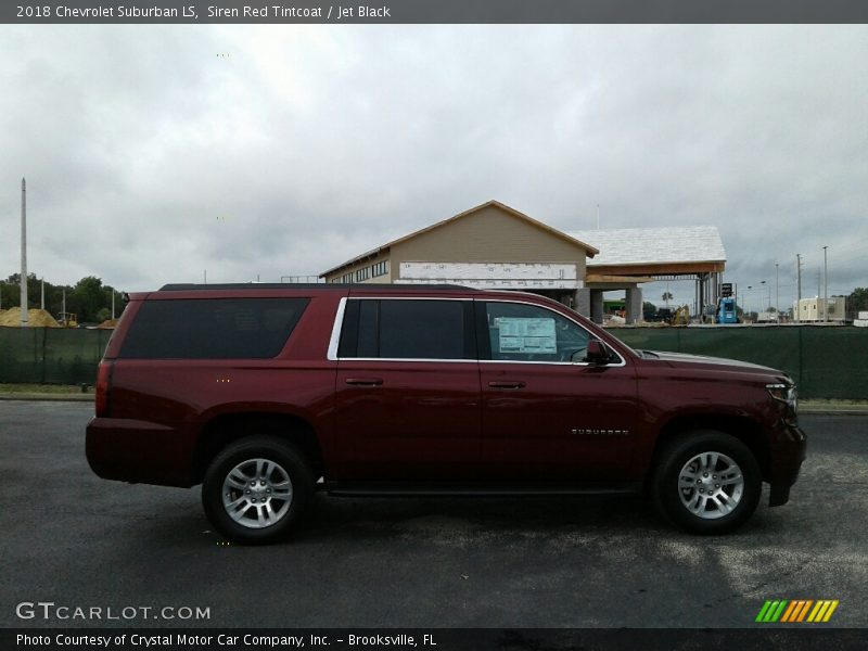 Siren Red Tintcoat / Jet Black 2018 Chevrolet Suburban LS