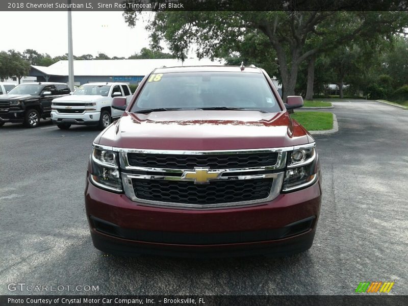 Siren Red Tintcoat / Jet Black 2018 Chevrolet Suburban LS