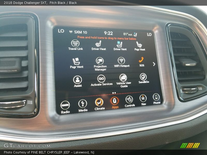 Pitch Black / Black 2018 Dodge Challenger SXT