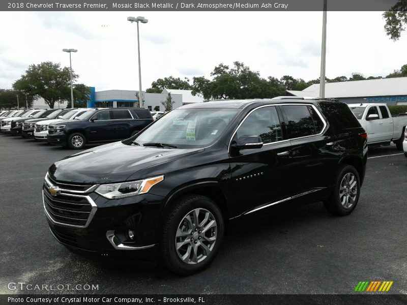 Mosaic Black Metallic / Dark Atmosphere/Medium Ash Gray 2018 Chevrolet Traverse Premier