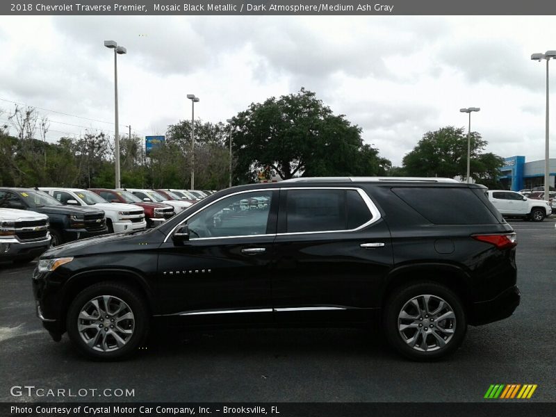 Mosaic Black Metallic / Dark Atmosphere/Medium Ash Gray 2018 Chevrolet Traverse Premier