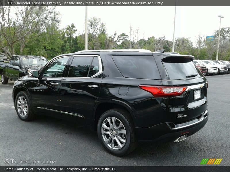 Mosaic Black Metallic / Dark Atmosphere/Medium Ash Gray 2018 Chevrolet Traverse Premier