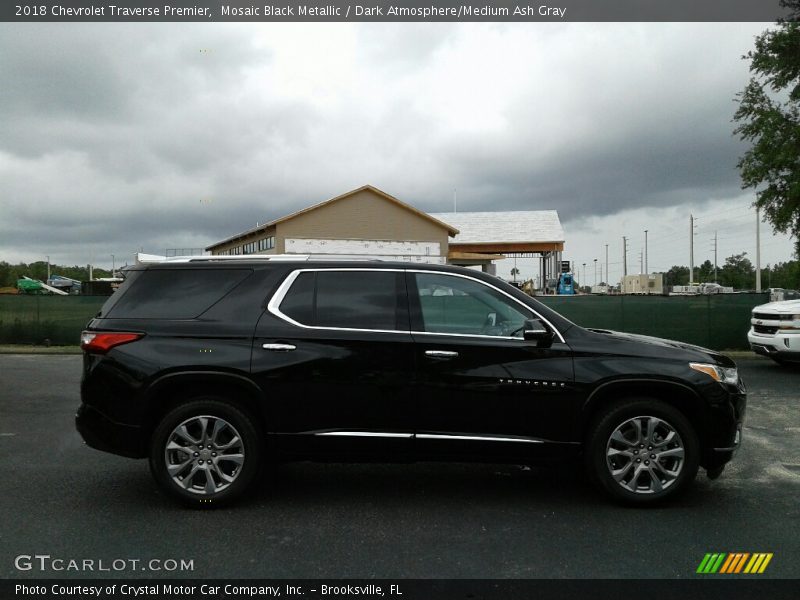 Mosaic Black Metallic / Dark Atmosphere/Medium Ash Gray 2018 Chevrolet Traverse Premier
