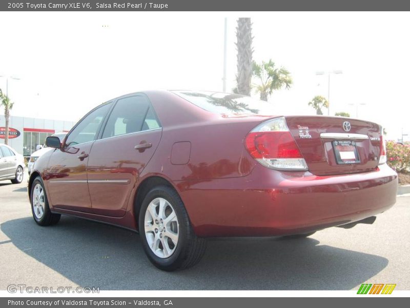 Salsa Red Pearl / Taupe 2005 Toyota Camry XLE V6