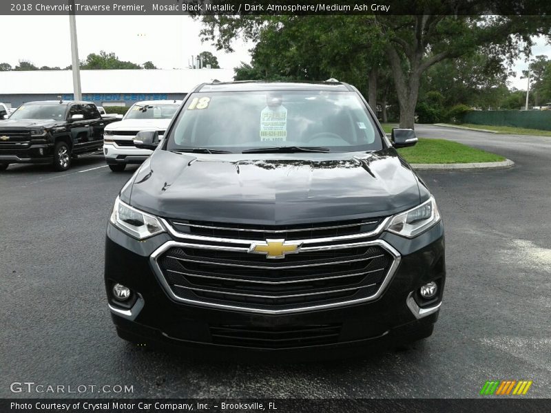 Mosaic Black Metallic / Dark Atmosphere/Medium Ash Gray 2018 Chevrolet Traverse Premier