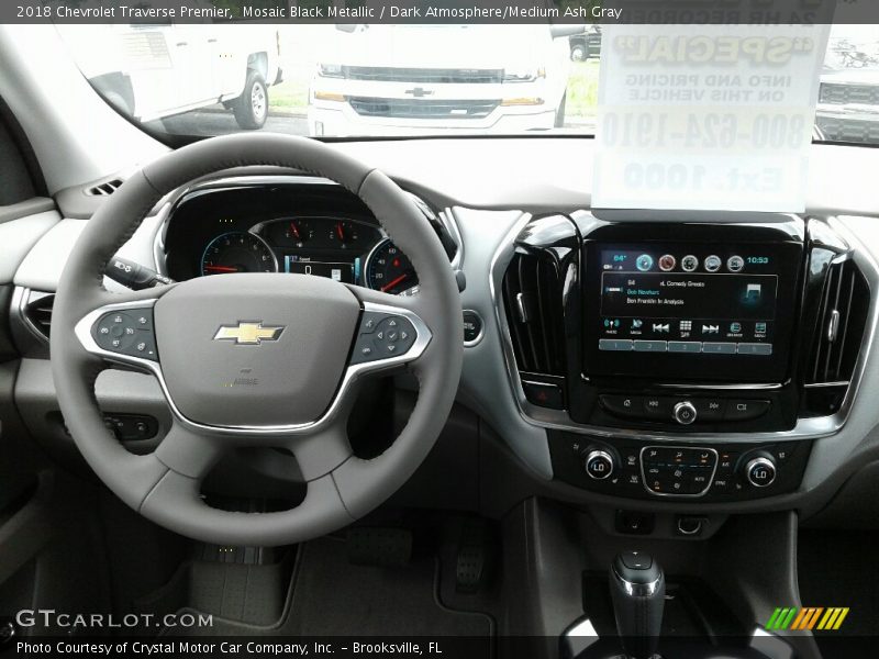 Mosaic Black Metallic / Dark Atmosphere/Medium Ash Gray 2018 Chevrolet Traverse Premier