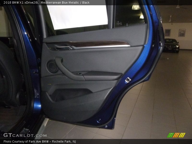 Mediterranean Blue Metallic / Black 2018 BMW X1 xDrive28i