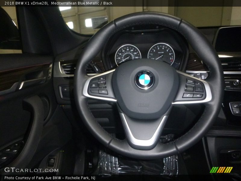 Mediterranean Blue Metallic / Black 2018 BMW X1 xDrive28i