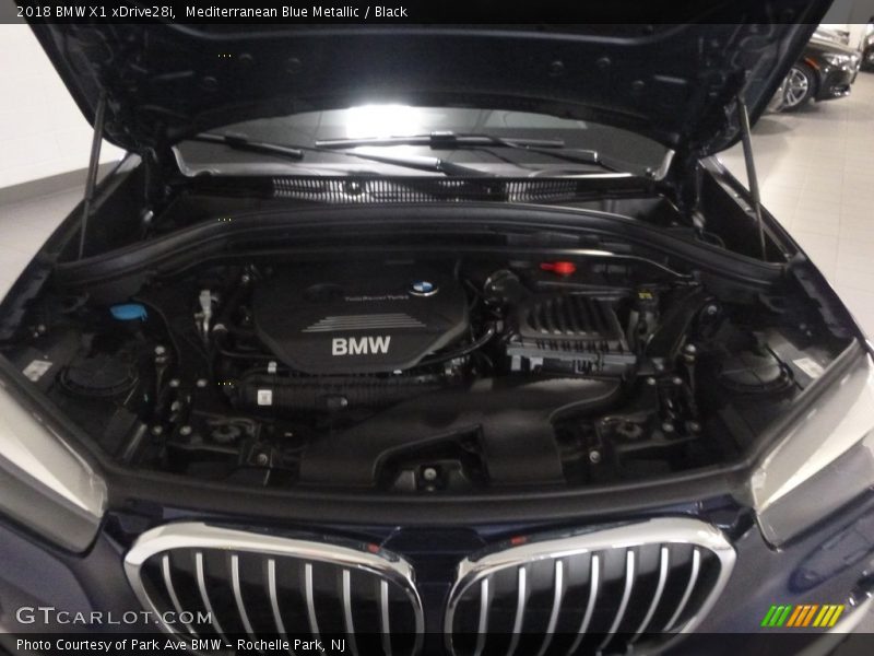 Mediterranean Blue Metallic / Black 2018 BMW X1 xDrive28i