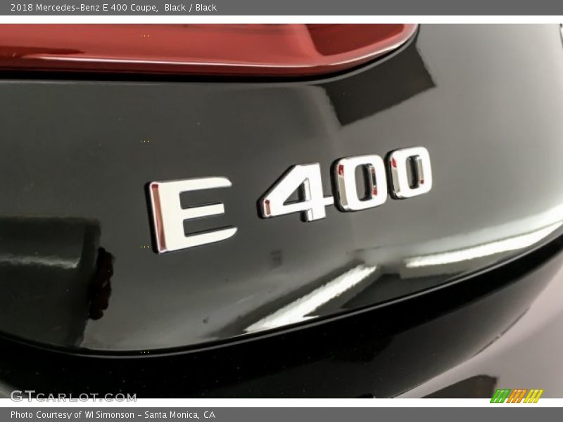 Black / Black 2018 Mercedes-Benz E 400 Coupe