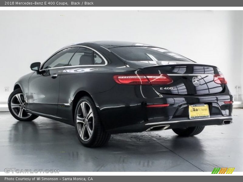 Black / Black 2018 Mercedes-Benz E 400 Coupe