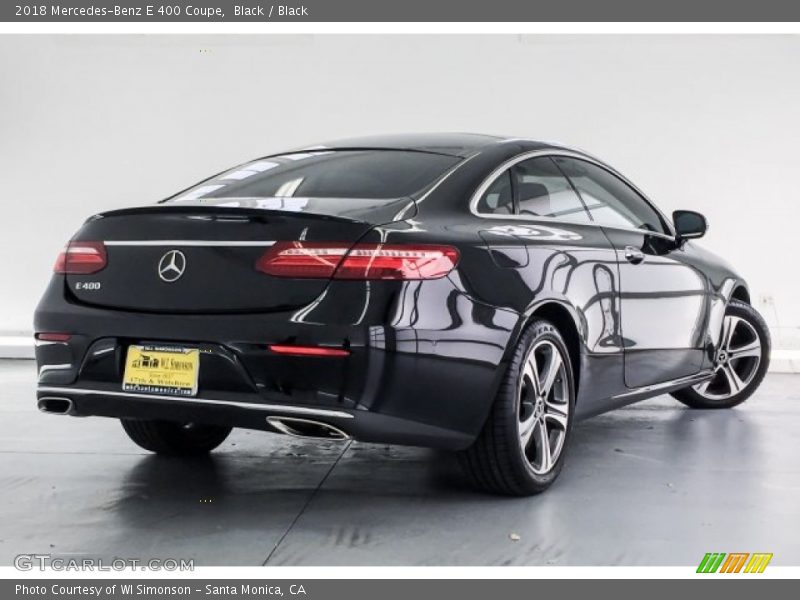 Black / Black 2018 Mercedes-Benz E 400 Coupe