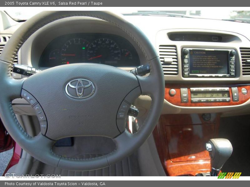 Salsa Red Pearl / Taupe 2005 Toyota Camry XLE V6