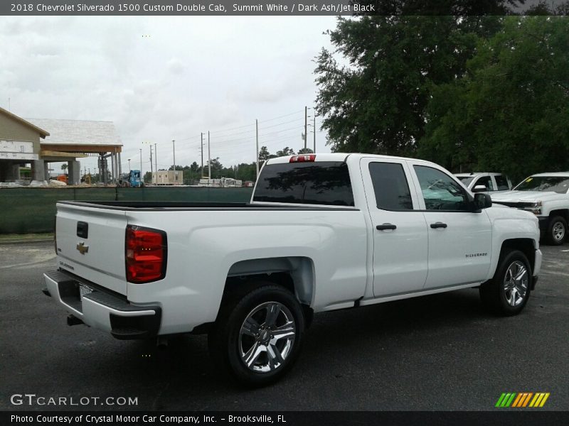 Summit White / Dark Ash/Jet Black 2018 Chevrolet Silverado 1500 Custom Double Cab