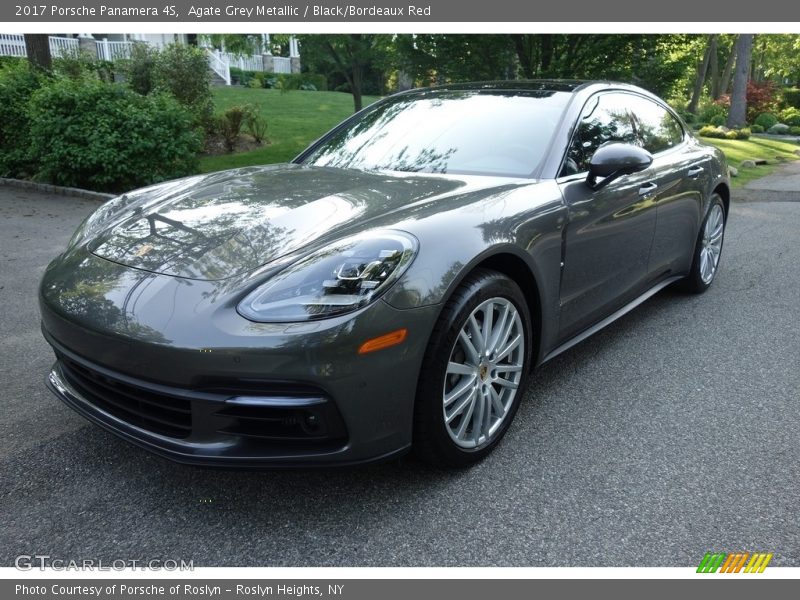 Agate Grey Metallic / Black/Bordeaux Red 2017 Porsche Panamera 4S
