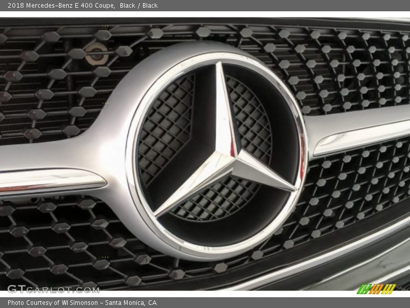Black / Black 2018 Mercedes-Benz E 400 Coupe